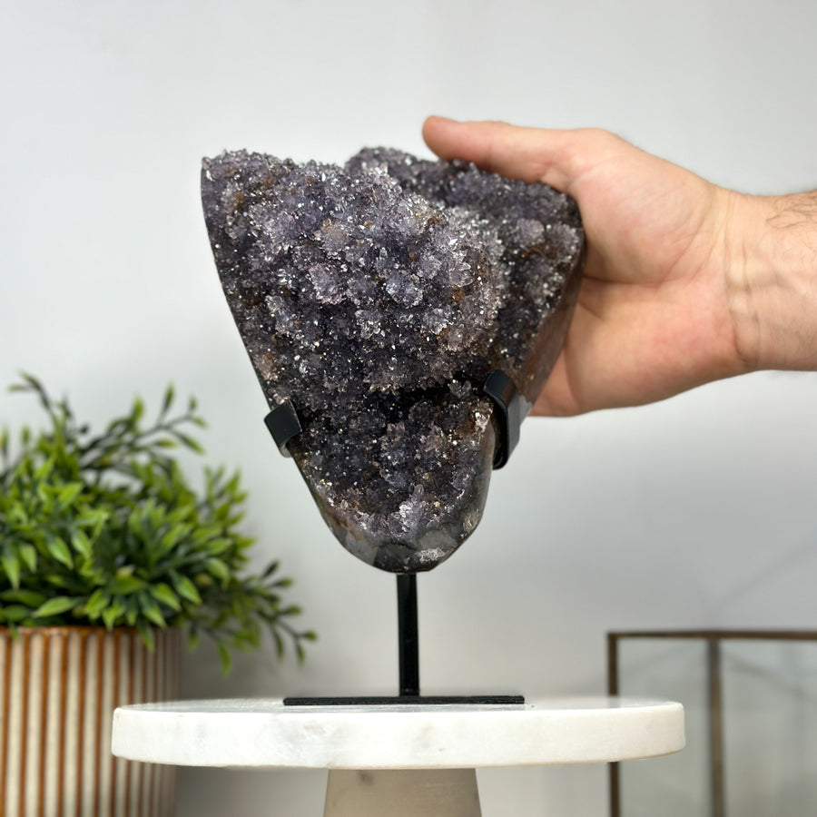 Amethyst-Quarz-Formation mit mehrschichtiger Kristallstruktur
