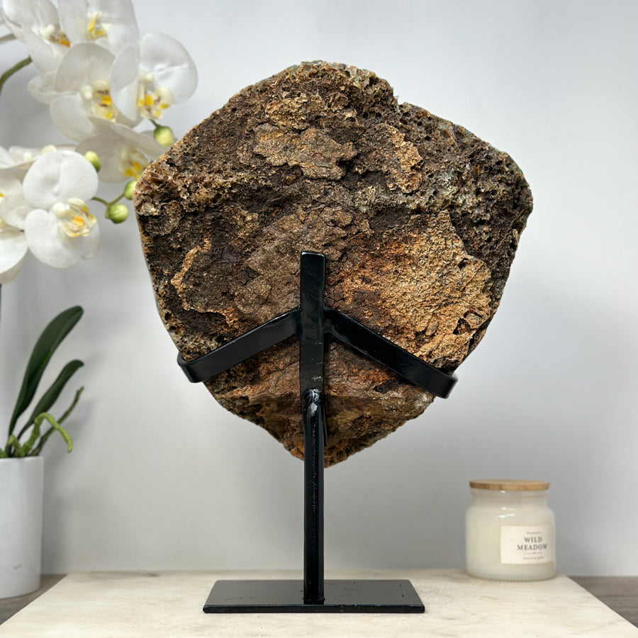 Amethyst-Kristallcluster groß mit tiefvioletter Kristallstruktur, in hochwertiger Naturqualität
