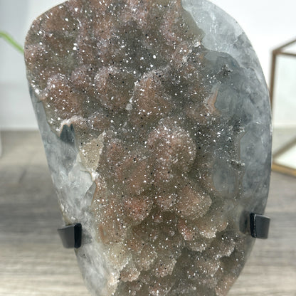Zucker-Druzy-Kristallcluster mit kompakter Kristallstruktur