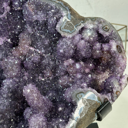 Amethyst-Statement-Cluster mit vielschichtiger Stalaktitbildung, in exklusiver Premiumqualität