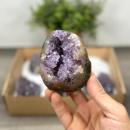 Mineralien-Ensemble mit natürlicher Struktur und ausgewogener Kristallausbildung