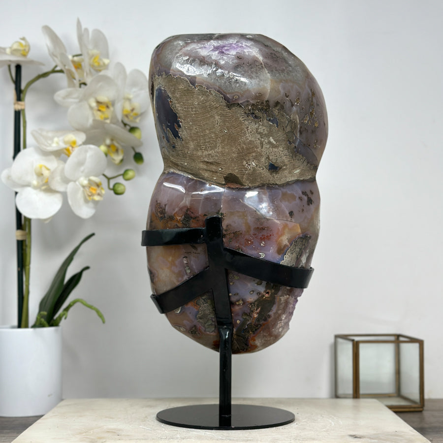Amethyst-Geode XL mit beeindruckend ausgebildeter Kristallkammer