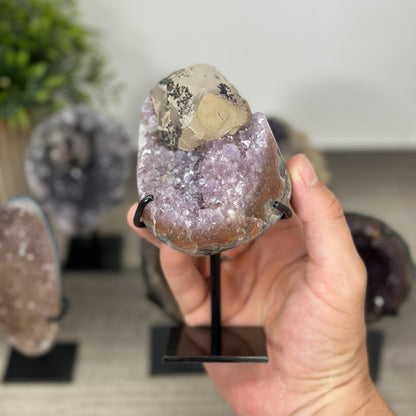 Kristallskulpturen-Set 6-teilig, mit facettenreicher Kristallstruktur und natürlicher Mineralvielfalt