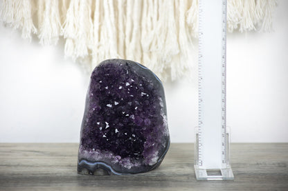 Amethyst-Kathedralen-Set mit imposanter Kristallarchitektur