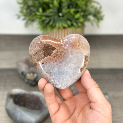 Mineralien-Herzset 4-teilig, mit harmonisch abgestimmter Mineralpalette