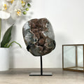 Zucker-Druzy-Geode mit dicht funkelnder Mikrostruktur