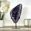 Amethyst-Geode mit tiefvioletter, massiver Kristallformation