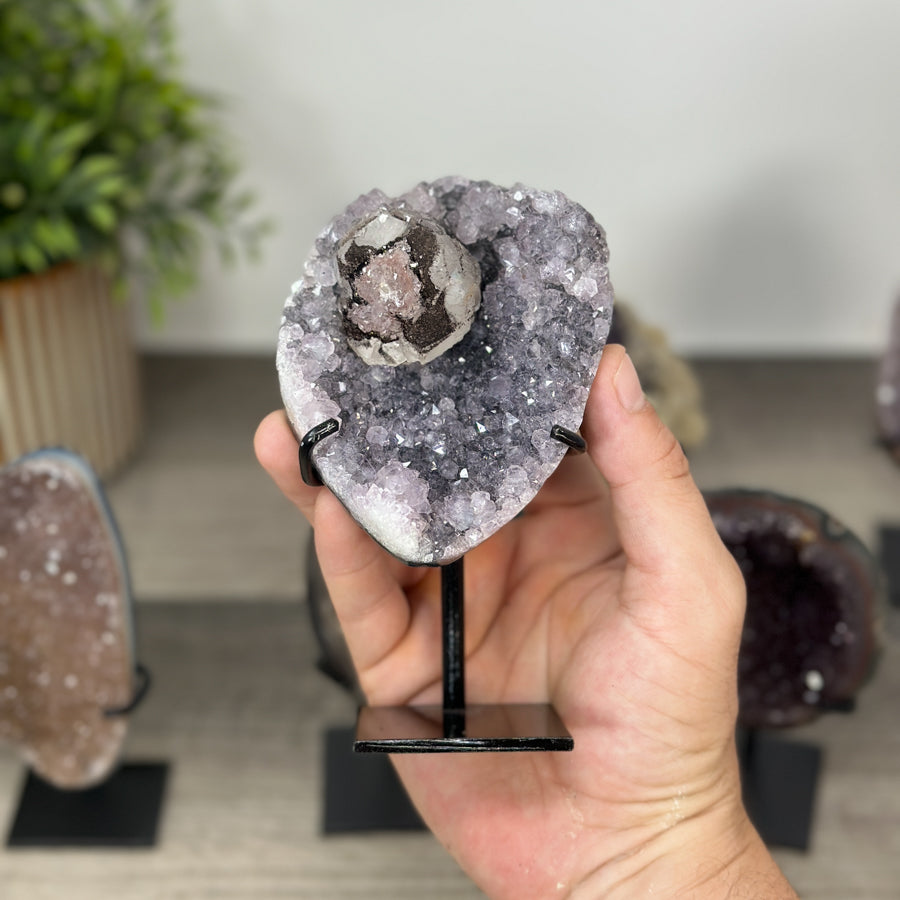 Kristallskulpturen-Set 6-teilig, mit facettenreicher Kristallstruktur und natürlicher Mineralvielfalt